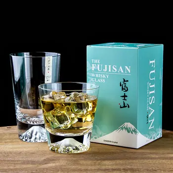 Japon Tarzı Chamvin Fuji Dağı Bardak Şarap viski bardağı çay bardağı bira kupası Ev Cam Kahvaltı sütlü içecek Bardak Edo cam ins