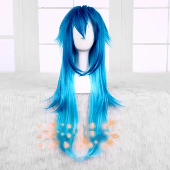 Japonya Oyunu Dramatik Cinayet erkek Seragaki Aoba peruk cosplay DMMd Seragaki Aoba rol oynamak mavi degrade saç peruk kostümleri