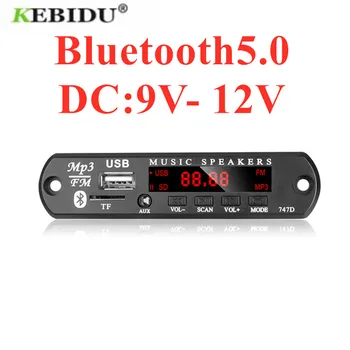 KEBİDU 9V 12V Kablosuz MP3 Çalar Dekoder Kurulu Ses Modülü Bluetooth 5.0 TF Radyo USB Araba Radyo Ses Hoparlör Araç Kiti
