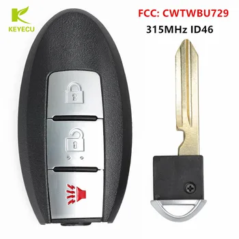 KEYECU Yedek Uzaktan akıllı anahtar Fob 315MHz ID46 Nissan 2007-2012 için Pathfinder Versa 2008-2013 Rogue FCC: CWTWBU729