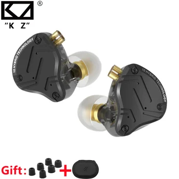 KZ ZS10 PRO X Hibrid Teknolojisi 1DD + 4BA Metal Kablolu Kulaklık Kulakiçi Bas HIFI Kulak Monitörü Kulaklık Oyun Kulaklık Mikrofon