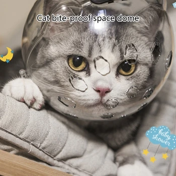 Kedi Namlu Kask Nefes Anti-Bite Bulmacalar Önlemek Kediler Isırma ve Çiğneme Güvenlik Küçük Pet Bakım 87HA