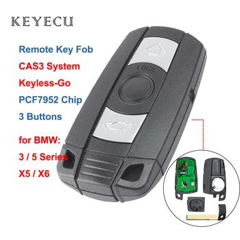 Keyecu Anahtarsız Gitmek Tam Akıllı Uzaktan Anahtar 315 MHz/868 MHz PCF7952 Çip için BMW CAS3 3/5 Serisi X5 KR55WK49147 KR55WK49125