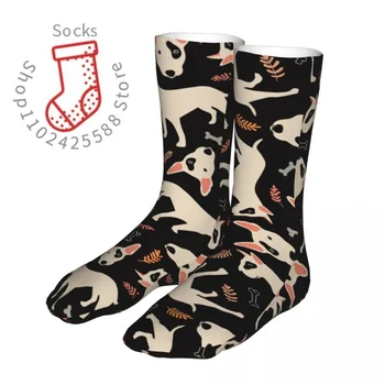 Komik Bull Terrier Kadın Çorap 2022 Kadın Hediye Hayvan Köpek Sevgilisi için spor çoraplar