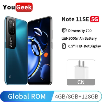 Küresel ROM Xiaomi Redmi Not 11SE 5G Dimensity 700 Cep Telefonu 6.5 
