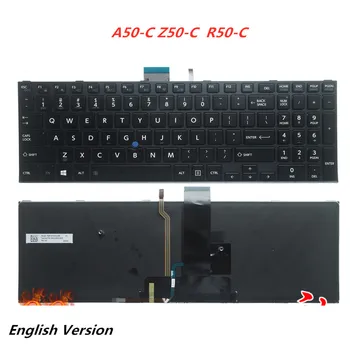 Laptop İngilizce Düzeni Klavye Toshiba TECRA A50-C Z50-C Satellite-pro R50-C
