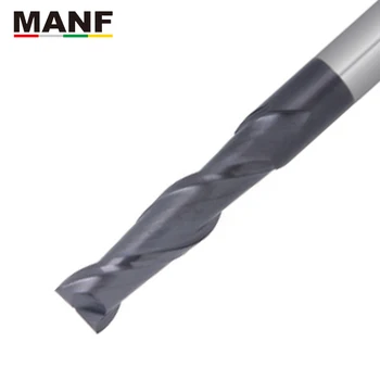 MANF freze kesiciler HRC50 2 Flüt 4mm 6mm 8mm 100L 150L Uzun End Mill Katı Karbür Frezeler Tungsten Karbür Çubuk freze