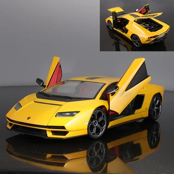 Maisto 1: 18 Lamborghini Countach LPI 800-4 Sarı Spor Araba Statik Döküm Araçları Koleksiyon Model oyuncak arabalar