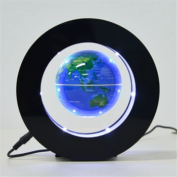 Manyetik kaldırma küresi Yüzen Dünya Haritası dekoratif top lamba Serin Aydınlatma Ofis Ev Dekorasyon Karasal Küre lamba