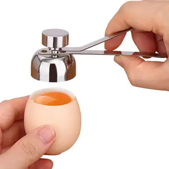 Metal Yumurta Makas Yumurta Topper Kesici Kabuk Açacağı Paslanmaz Çelik Haşlanmış Çiğ Yumurta Açık Yaratıcı Mutfak Araçları Set