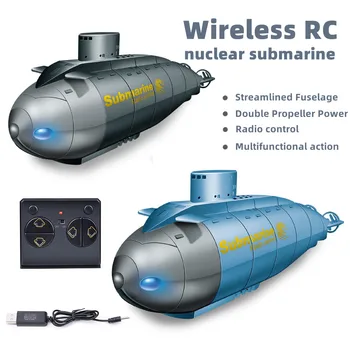 Mini RC Denizaltı Tekneler Kablosuz Radyo Kontrol Kablosuz Güç Su Geçirmez Dalış Oyuncak Spor Tekneler RC Tekneler çocuk İçin oyuncak Erkek Hediye