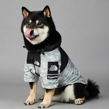 Moda Köpek Yağmurluk Ceket Su Geçirmez Nefes Köpek Giysileri Labrador Büyük Köpek Ceket Fransız Bulldog Pet yağmurluk Giyim