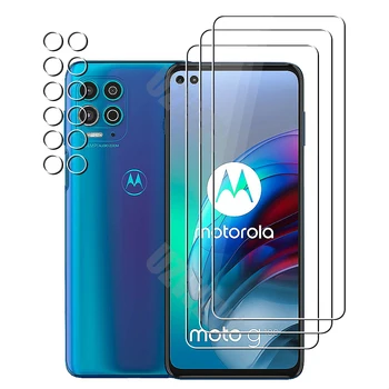 Motorola Moto G100 kamera Lens Film ve telefon koruyucu temperli cam ekran koruyucu için