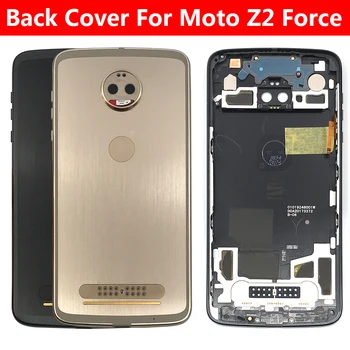 Motorola Moto Z2 Oyun / Z2 Kuvvet Arka Pil Kapağı Arka Kapı Paneli Konut Case İle Yan ANAHTAR