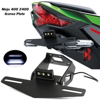 Motosiklet Plaka Tutucu Kawasaki Ninja 400 için NİNJA400 Z 400 2018 2019 2020 2021 Z400 Kuyruk Düzenli Çamurluk Eliminator LED