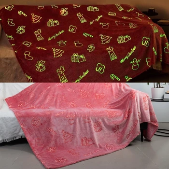 Noel parıltılı ışıltı Battaniye Yıkanabilir Kullanımlık Sıcak Tutmak Aksesuarı Çocuklar için Kız Erkek Isınma doğum günü hediyesi
