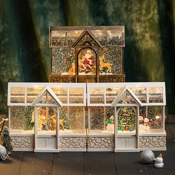 Noel sunshine Santa kardan adam müzik kutusu ev kar müzik kutusu kristal top çocuk doğum günü hediyesi