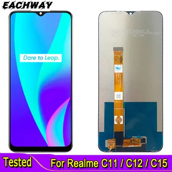 OPPO Realme için C11 C12 C15 LCD RMX2185 RMX2180 RMX2189 Ekran Dokunmatik Panel Ekran Digitizer Sensörü Meclisi Realme İçin C11 LCD