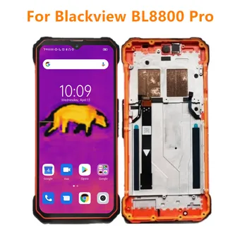 Orijinal Blackview BL8800 Pro 6.58 inç telefon lcd ekranı Çerçeve+Dokunmatik Ekran Digitizer Meclisi Onarım Paneli Cam