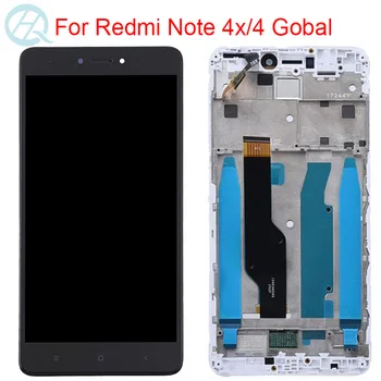 Orijinal LCD Xiaomi Redmi İçin Not 4 Sürüm Küresel Ekran Çerçeve İle 10 Dokunmatik 5.5 