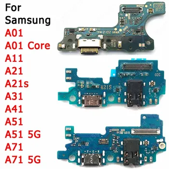 Orijinal Şarj Kurulu Samsung Galaxy A01 Çekirdek A11 A21 A21s A31 A41 A51 A71 5G şarj Portu Usb Bağlantı Plakası Yedek parça