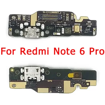 Orijinal Şarj Kurulu Xiaomi Redmi için Not 6 Pro şarj portu USB PCB Dock konektör esnek Kablo Yedek Yedek Parça