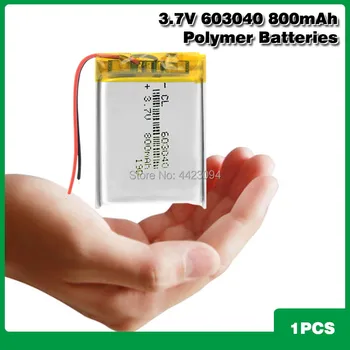PAD DVD 3.7 v 800mah pil 603040 lityum iyon li-polimer batarya E-kitap bluetooth Şarj edilebilir akü akü kulaklık 