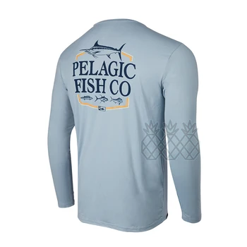 PELAJİK Balıkçılık Gömlek Erkek T-Shirt Uzun Kollu Güneş Koruyun Uv Üstleri balıkçı kıyafeti Nefes Upf 50 Yaz Kiti Balıkçılık Kıyafetleri