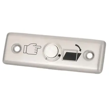 Paslanmaz Çelik 16mm Metal Su Geçirmez Anlık Kendini sıfırlama Kapı Zili basmalı düğme anahtarı Alüminyum Alaşımlı Kapı Açma Paneli
