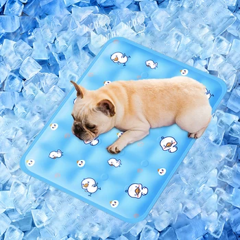 Pet Jel Buz Pedi Serin Mat Yaz Yastık Ferahlatıcı Halı Soğuk Uyku Battaniye Su Geçirmez Nem Geçirmez Buz Pedi Köpek Malzemeleri