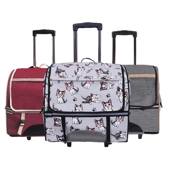 Pet tekerlekli çanta Köpek Kedi Sırt Çantası Dışarı Çıkmak Taşınabilir Seyahat çanta taşıyıcı Aksesuarları Taşıma