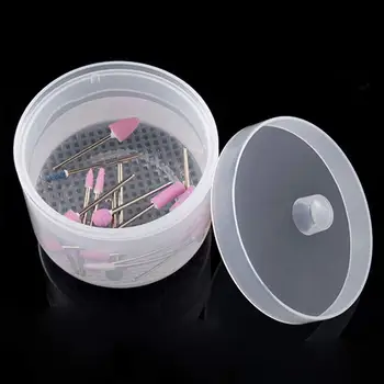 Plastik sterilizatör Kutusu Kase Tırnak matkap uçları Temiz Sterilizasyon Tepsisi Pot Pedikür Manikür Saklama Kabı Tırnak Sanat Araçları için