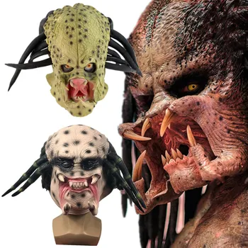 Predator Maske Cosplay Kostüm Lateks Maskeleri Kask Masquerade Cadılar Bayramı Partisi Sahne