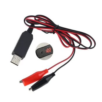 QC3. 0 USB 5V 6V 8.4 V 12V AA AAA 9V Pil Eliminator Yerine 4-8 adet AA AAA Piller Ayarlamak Gerilim Kablosu