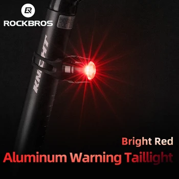 ROCKBROS 3 ADET bisiklet ön Led USB şarj edilebilir kırmızı ışık uyarı Ultralight yağmur geçirmez çok fonksiyonlu ışık bisiklet aksesuarları