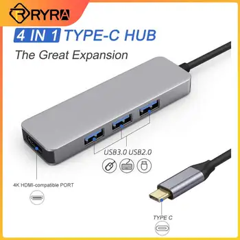 RYRA USB C HUB Uzatma Yerleştirme İstasyonu USB3. 0 Hub Tip C Yerleştirme İstasyonu 7 İn 1 Genişleme Yuvası
