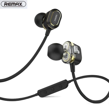 Remax RB-S26 Kablosuz bluetooth kulaklık Stereo Müzik Kulaklık Bluetooth 5.0 Çift Hareketli Daire IOS xiaomi telefonu İçin Mic İle