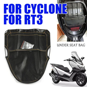 Siklon RT3 RT 3 Motosiklet Aksesuarları koltuk çantası Koltuk Altında çanta Çantası Alet Çantası Fermuar Su Geçirmez Deri Yedek Parça