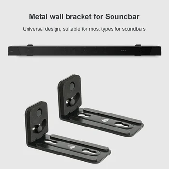 SoundBar Duvara Monte Braketi Xiaomi Samsung Sony LG JBL Polk Ses Bose TV Hoparlör Soundbar Metal kaymaz raf standı
