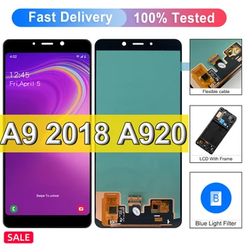 Süper AMOLED Samsung Galaxy A9 2018 A920 A920F SM-A920F / DS lcd ekran dokunmatik ekranlı sayısallaştırıcı grup İçin A9Star Pro Ekran