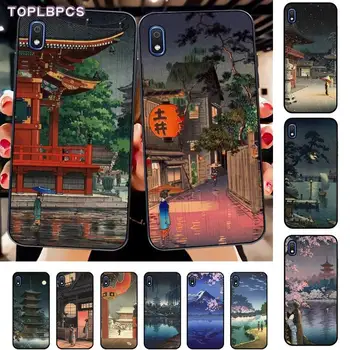 TOPLBPCS Ukiyo-e Japon tarzı Sanat Lüks Benzersiz Telefon Kapak için Samsung A10 20 s 71 51 10 s 20 30 40 50 70 80 91 A30s 11 31