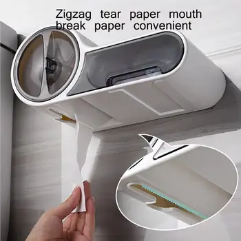 Tuvalet Dağıtıcı rulo kağıt havlu tutucu Banyo kağıt peçete kutusu Duvara Monte Rulo kağıt saklama kutusu