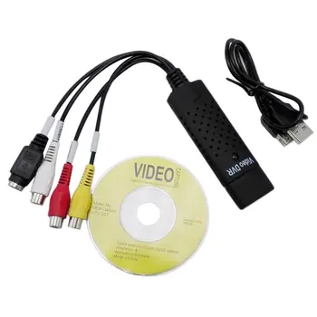 USB 2.0 Video Dönüştürücü Adaptör Ses Yakalama Kartı VHS Kutusu VHS VCR TV Dijital Dönüştürücü Desteği Win 7/8/10 XP Vista İçin