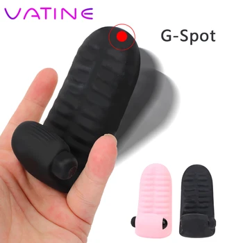 VATINE Parmak Vibratör G-spot Yetişkin Seks Oyuncakları Kadınlar için Vajina Stimülasyon Titreşimli Masaj Su Geçirmez Seks Ürünleri