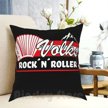 Volk ROCK'N'Roller-Andreas Fanshirt Yastık kılıfı Ev Yumuşak DİY Yastık kılıfı Halk Rocknroller Schlager Müzik Yarasa Baskılı 