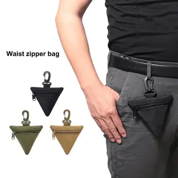 Waist Bag Mini Multifunction Nylon Triangle Key Coin Purse for Outdoor рогатка для рыбалки camping equipment нож складной