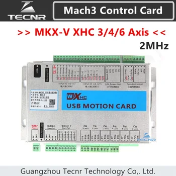 XHC Mach3 USB kesme panosu 3 4 6 eksen MKX-V hareket kontrol kartı 2MHz desteği windows 7,10 için cnc oyma kesme makinesi