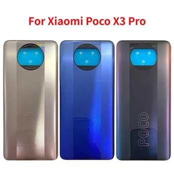 Xiaomi Poco X3 Pro M2102J20SG arka Pil Kapağı Paneli Arka Konut Case Değiştirin Kapı Yedek Parçaları