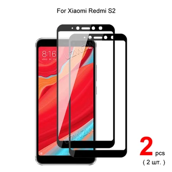 Xiaomi Redmi için S2 Tam Kapsama Temperli Cam Telefon Ekran Koruyucu Koruyucu koruyucu film 2.5 D 9H Sertlik