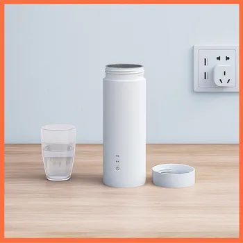 Xiaomi taşınabilir elektrikli su ısıtıcısı termos bardak 2in1 304 paslanmaz çelik seyahat su kazanı yalıtım akıllı su ısıtıcısı kupa çay su ısıtıcısı